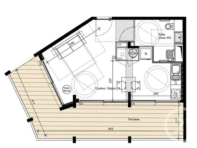 Appartement F1 à vendre - 1 pièce - 32.4 m2 - LA GRANDE MOTTE - 34 - LANGUEDOC-ROUSSILLON - Century 21 Rouvière Immobilier