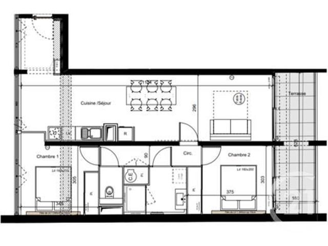 Appartement F1 à vendre - 3 pièces - 69.8 m2 - LA GRANDE MOTTE - 34 - LANGUEDOC-ROUSSILLON - Century 21 Rouvière Immobilier